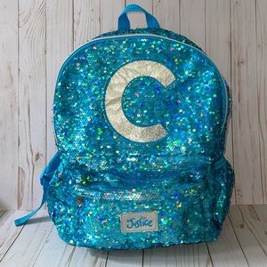 Justice sequin backpack